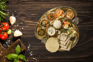 traditional indian thali halwaivala